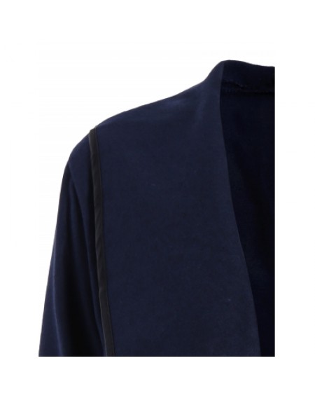 Turtleneck Long Sleeve Asymmetric Coat For Women